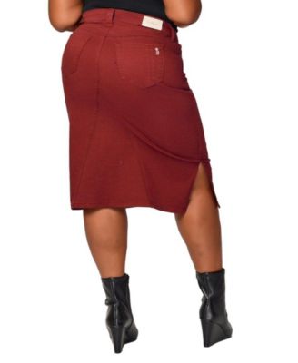 Women's Midi Skirt with Side Vents