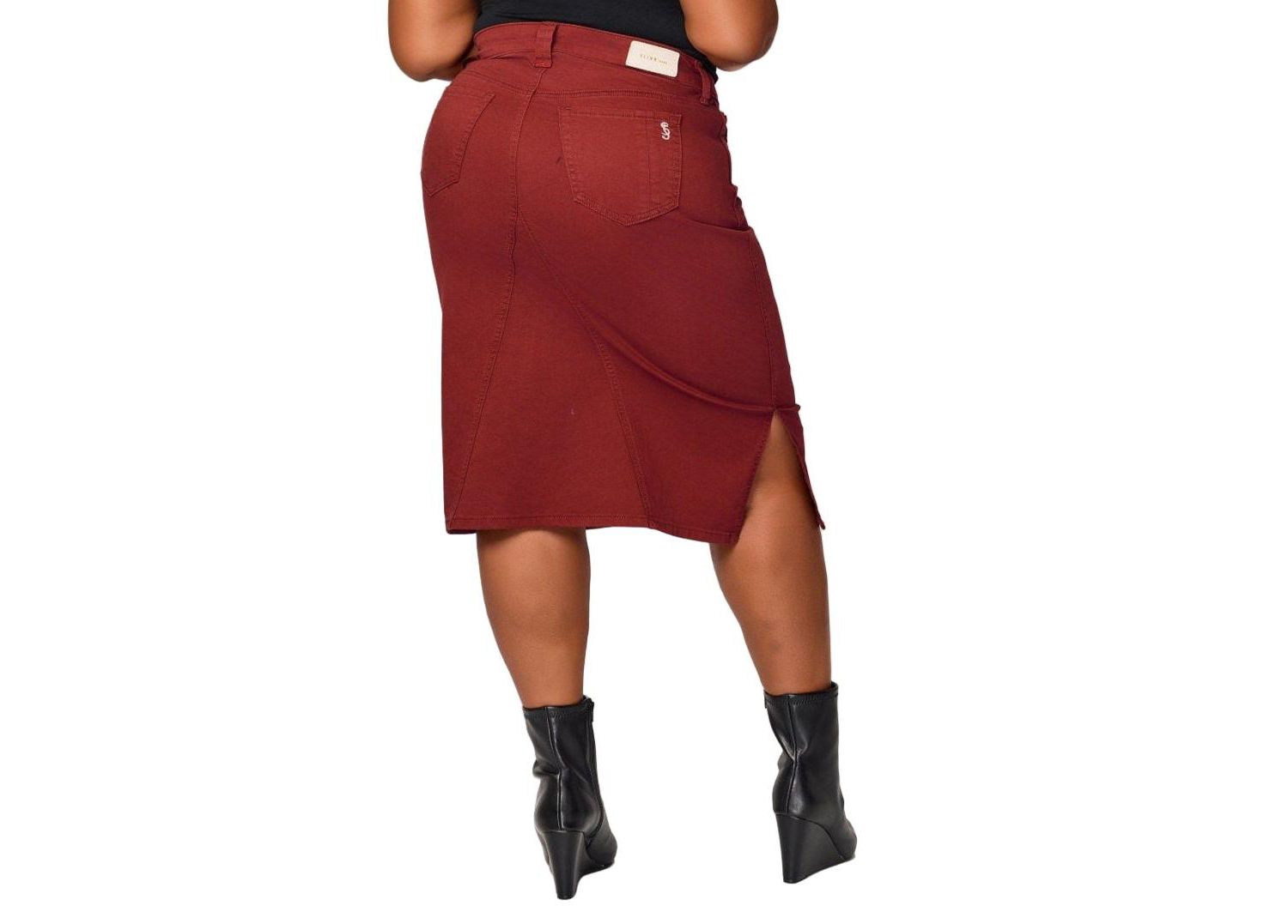 Women's Midi Skirt with Side Vents