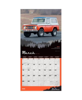 Ford Bronco OFFICIAL | 2026 12 x 24 Inch (Hanging) Monthly Square Wall Calendar | Plastic-Free