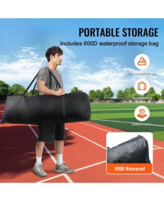 L-Screen Baseball Net, 7x7 ft Safety Pitching Screen with Carry Bag and Stakes, Heavy-Duty Batting Cage Protection Net