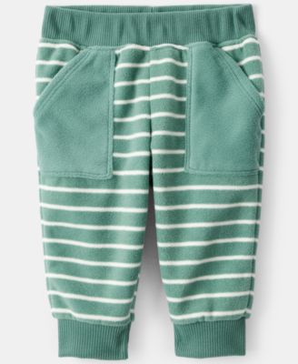 Baby Boys' Striped Print Hooded Zip-Up Jacket, Bodysuit and Pants, 3-Piece Set