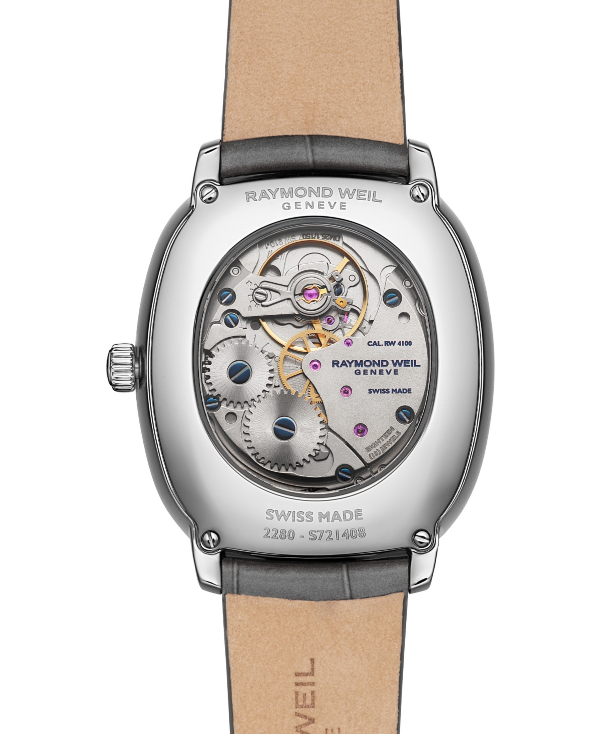 Raymond Weil Men's Toccata Silver Stainless Steel Watch, 33mm x 38mm