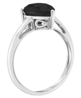 Black Onyx (12x8mm) Ring in 14k Yellow Gold (also in 14k White Gold)