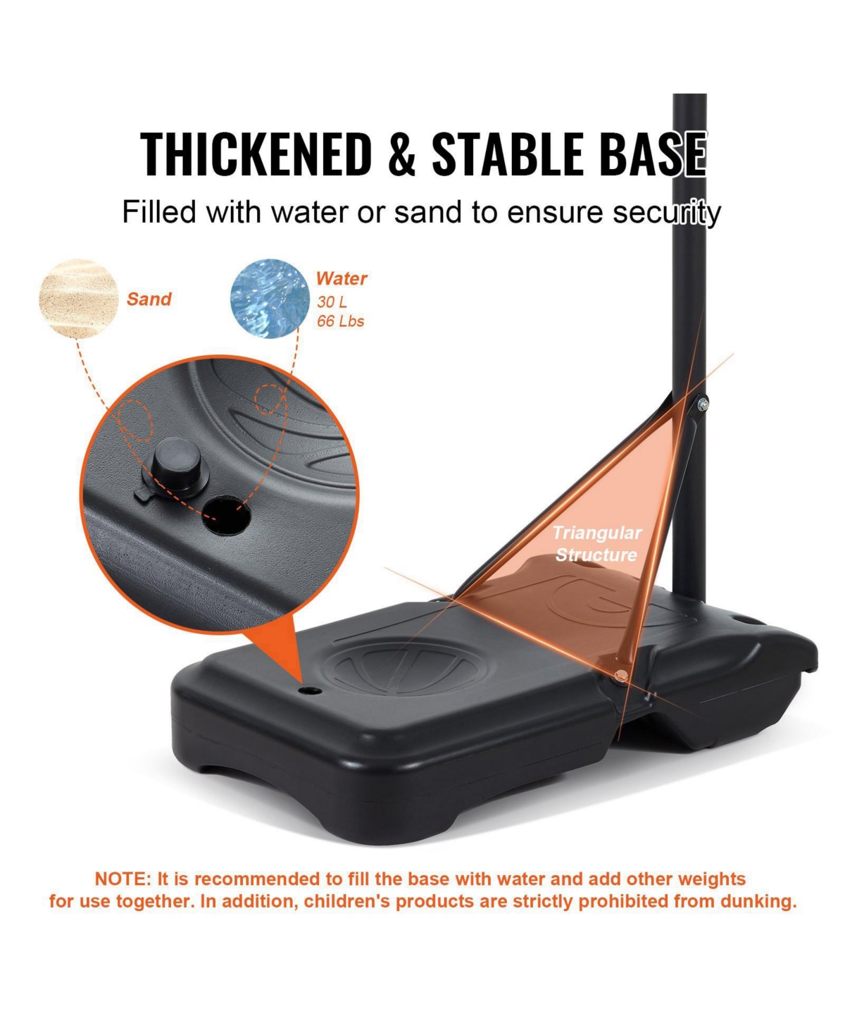 Mecale 28-Inch Adjustable Basketball Hoop, 5–7 ft Portable Backboard System with Wheels and Fillable Base