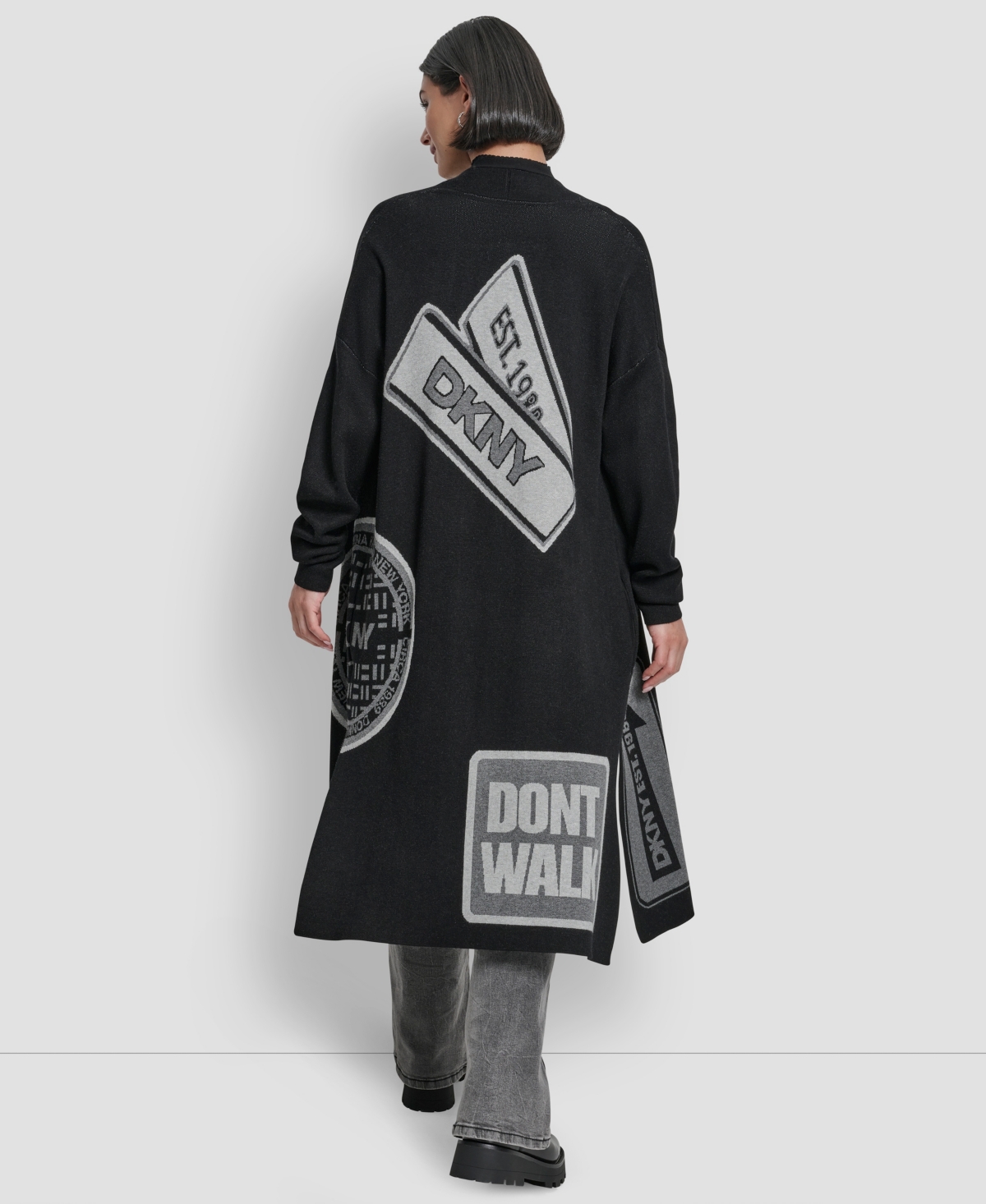 Dkny Women's Oversized Open-Front Cardigan