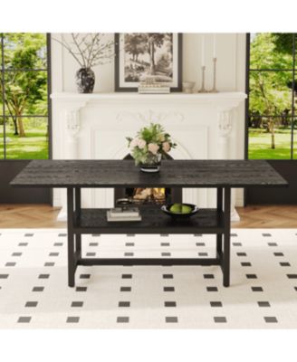 Dining table with storage platform, 7135.4 inches