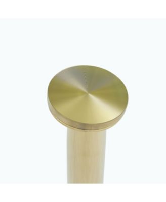 Streamdale 40" Round Glass Dining Table with Metal Legs