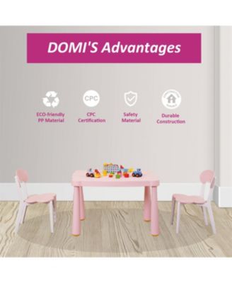  3-Piece Kids Table & Chair Set