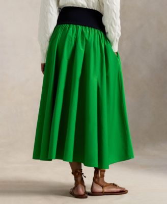 Women's Shirred A-Line Skirt