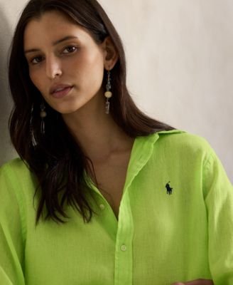 Women's Classic Fit Linen Shirt