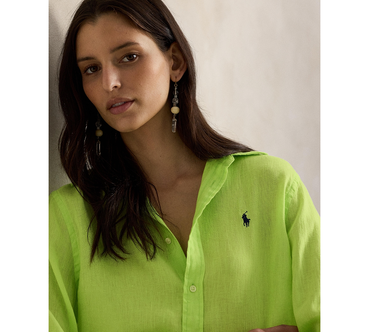 Polo Ralph Lauren Women's Classic-Fit 100% Linen Shirt