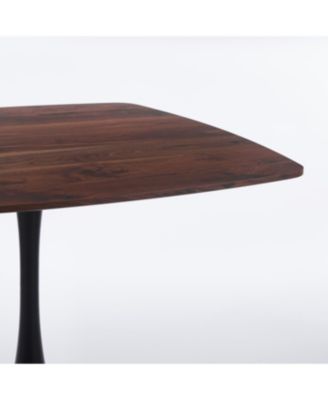 42" Mid-Century Modern Tulip Dining Table with Metal Base