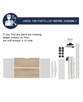 Electric Standing Desk 55" Height Adjustable Computer Table