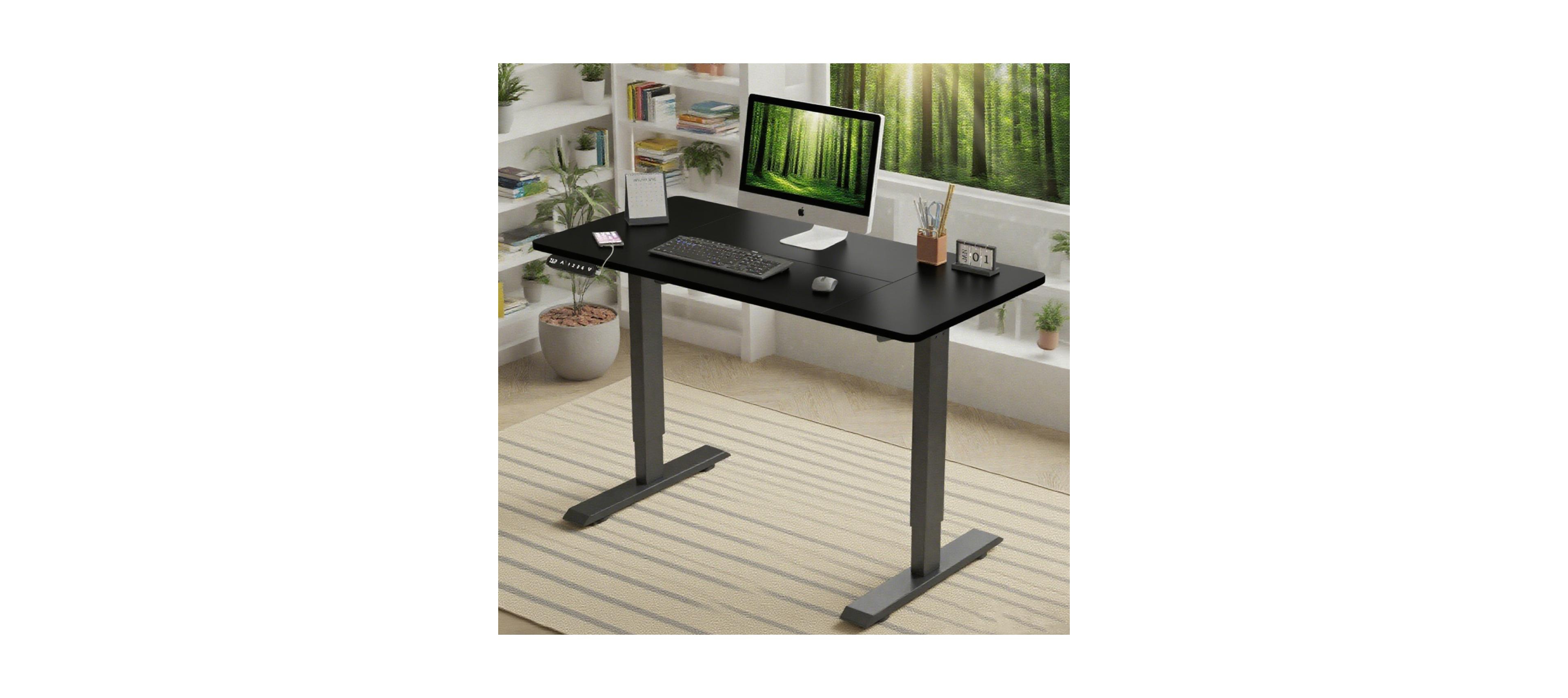 Streamdale Furniture Streamdale Electric Standing Desk Height Adjustable 55" Computer Table