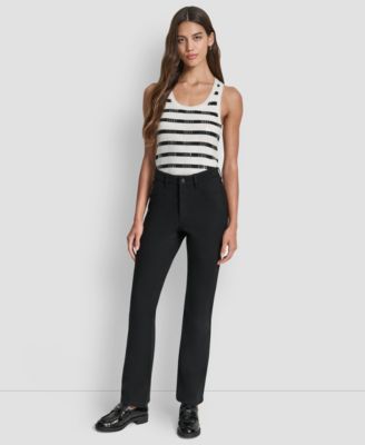 Women's Mid-Rise 5 Pocket Slim Boot Cut Pants