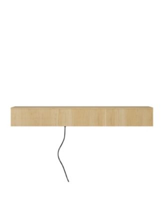 Floating TV Stand w/ LEDs, 69" Modern Entertainment Center for 55-65" TVs