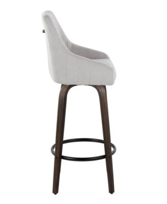 Fabric Hannah Transitional Fixed-Height Counter Stool, Set of 2