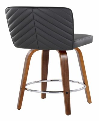 Fabric Henry Contemporary Fixed-Height Counter Stool, Set of 2