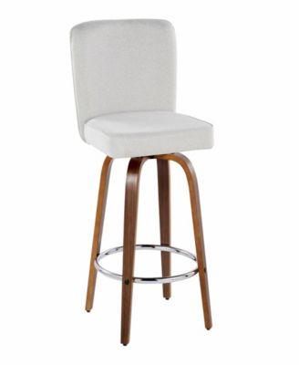 Fabric Henry Contemporary Fixed-Height Counter Stool, Set of 2