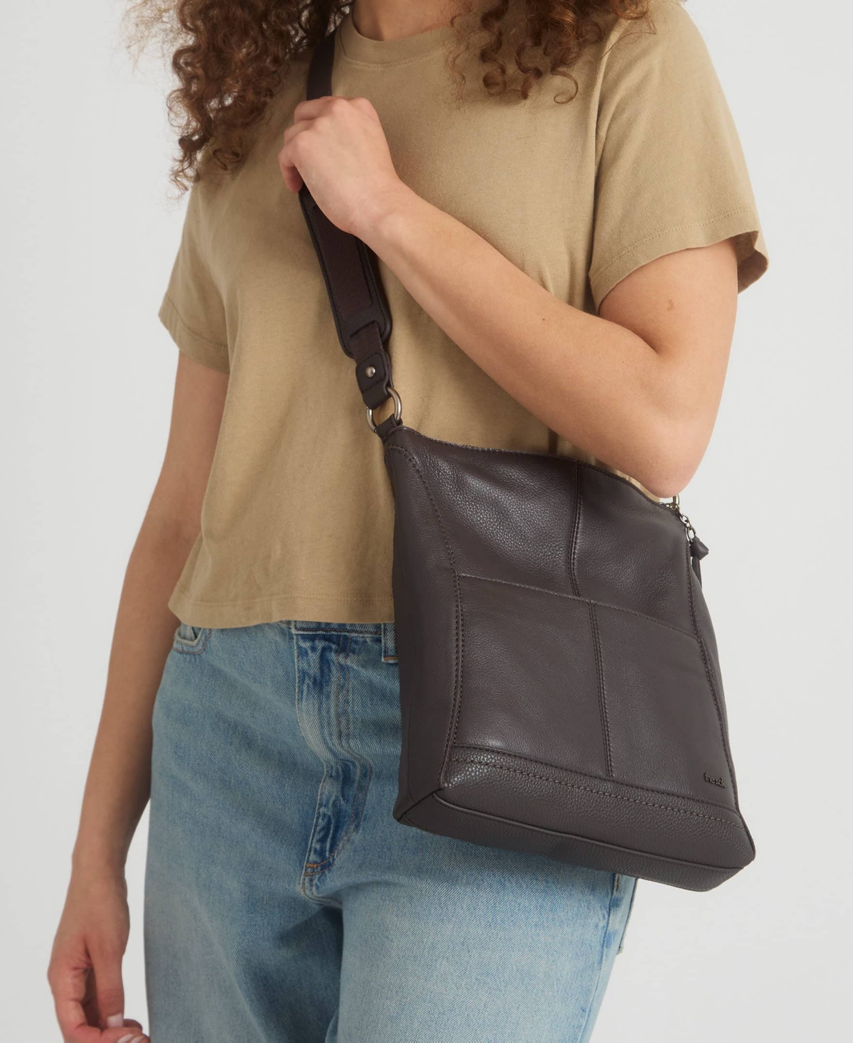 The Sak Lucia Leather Small Crossbody Bag