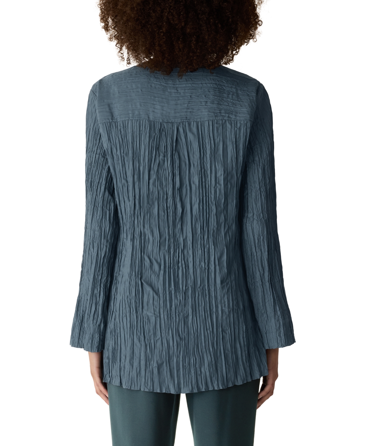 Eileen Fisher Women's Round Neck Long Shirt, Regular And Petites