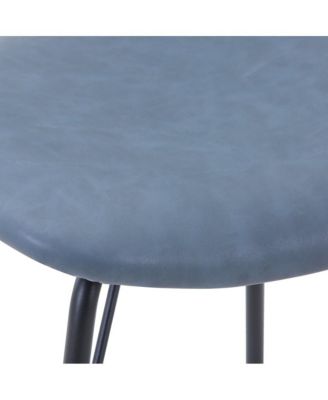 Contemporary Modern Faux Leather Split-Back Upholstered Dining Chair (Set of 2 )