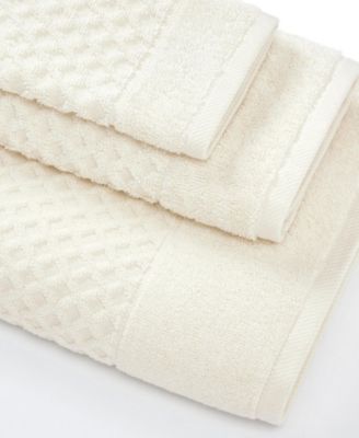 Quick-Drying Cotton Diamond Waffle Textured 2-Piece Oversized Bath Sheet, 68" x 35"
