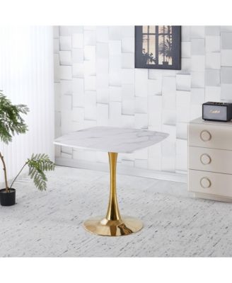 31.5" Square Dining Table for 2-4 Persons Modern Kitchen Small Space Leisure Table