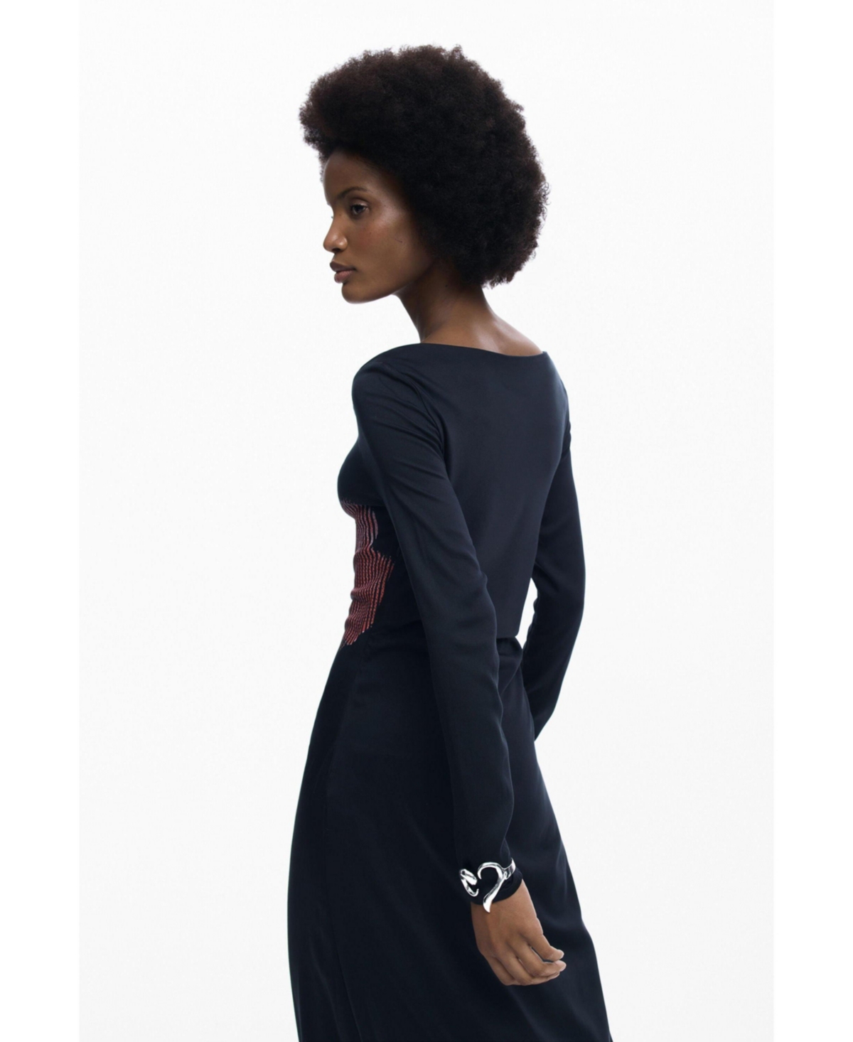 Desigual Women's Pixelated midi dress