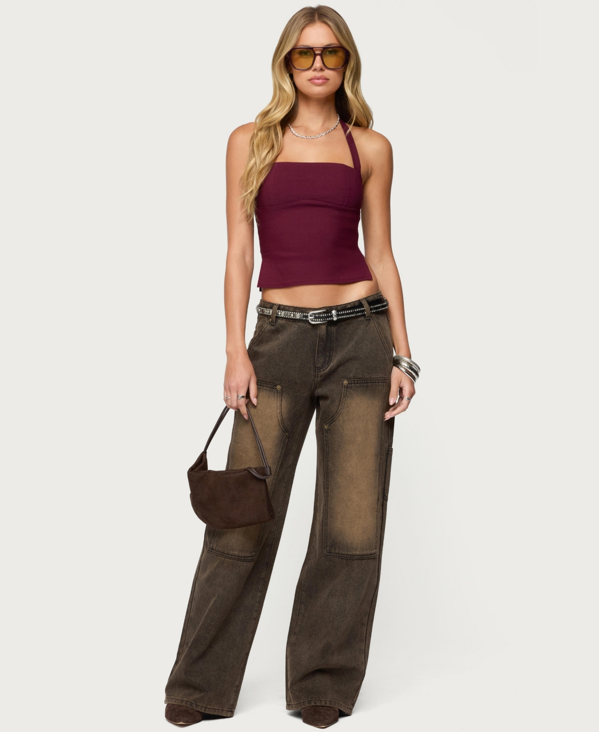 Edikted Womens Dara Halter Top