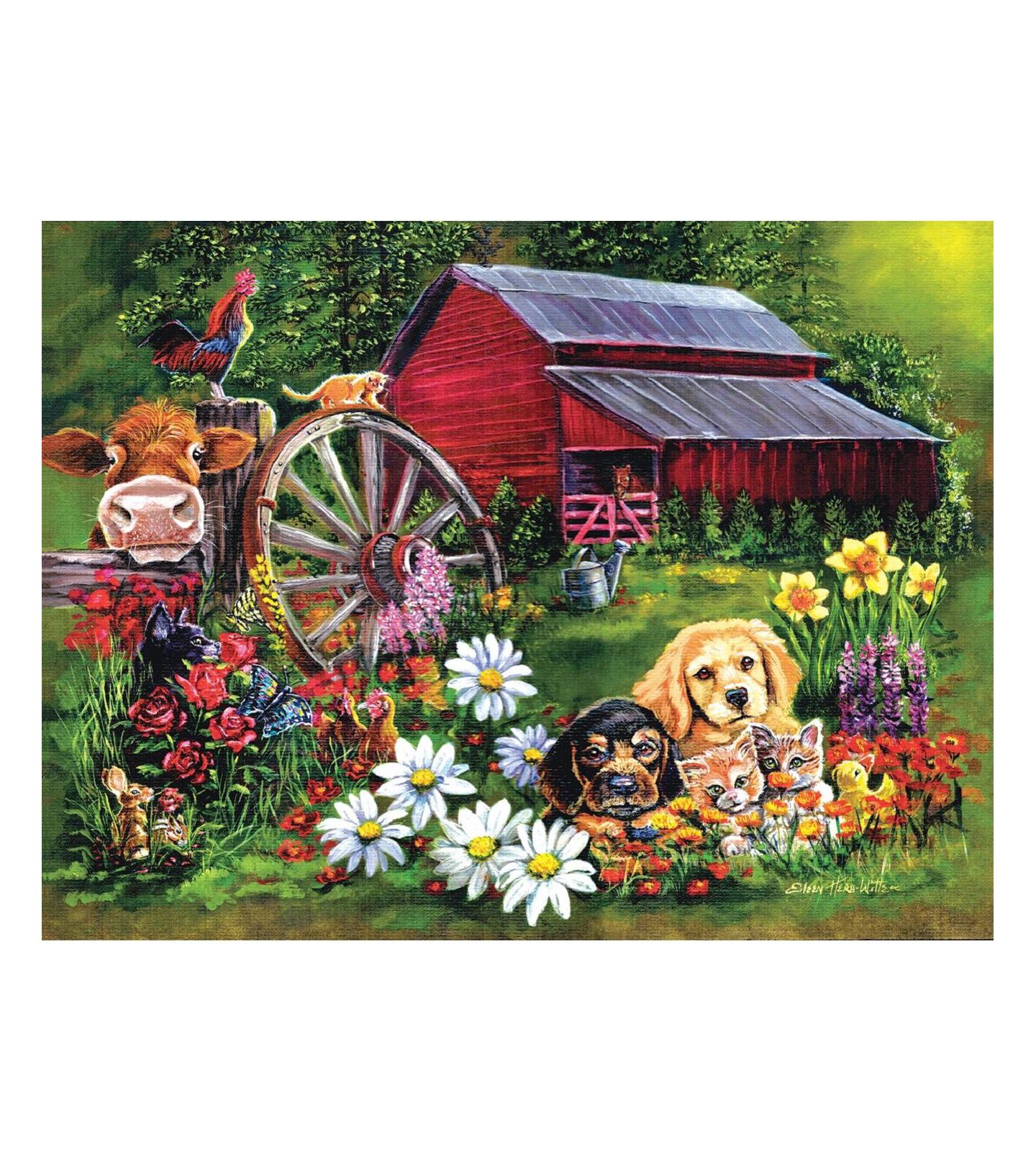 Детский пазл SunsOut Sweet Country 500-Piece Jigsaw Puzzle, Ages 15+ — фото 2