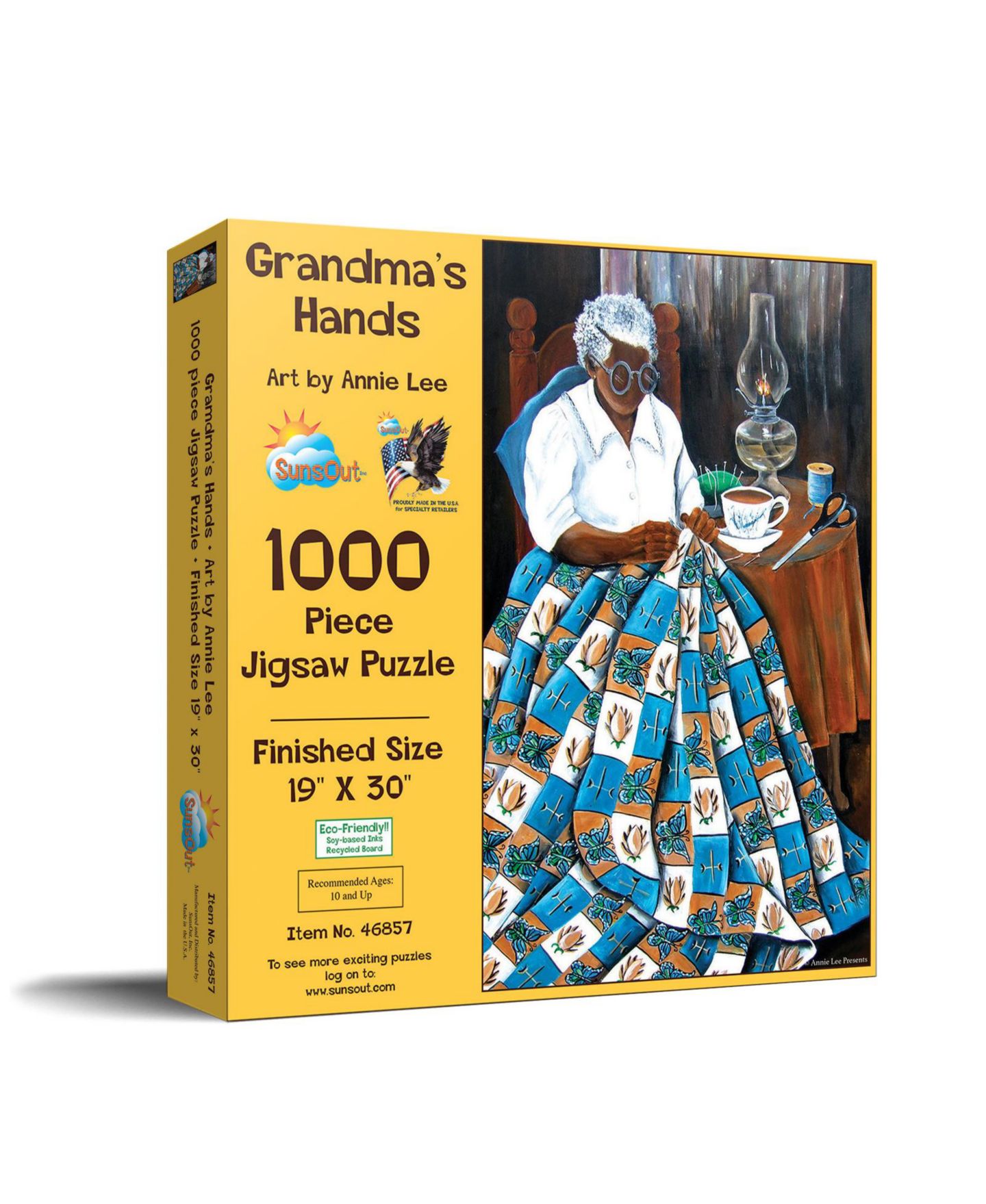 Детский пазл SunsOut Grandma's Hands Floral 1000 Piece Jigsaw Puzzle, Ages 15+ — фото 1