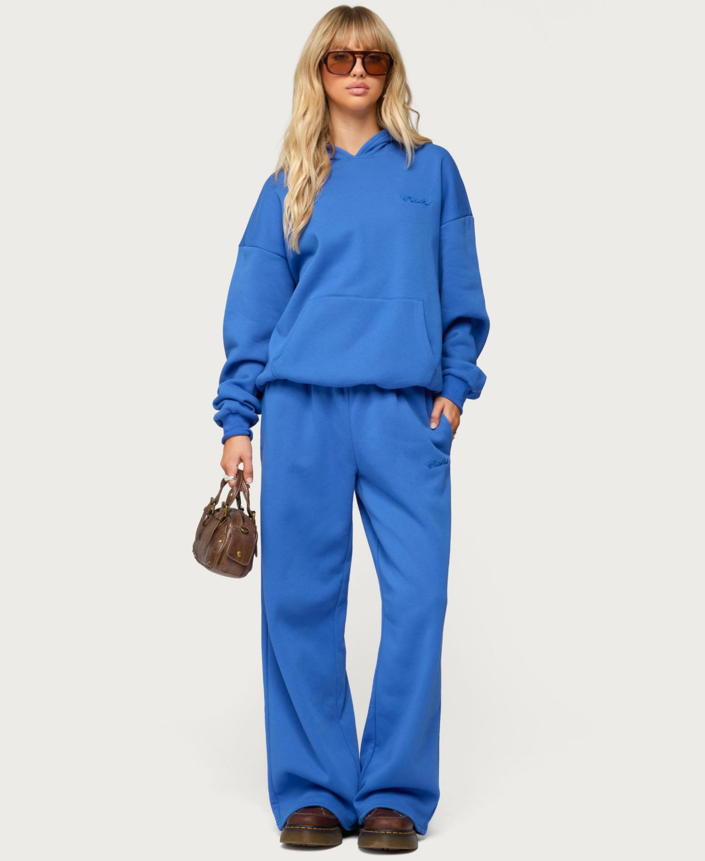 Женское худи Edikted Basic Girl Oversized, цвет: Синий — фото 5