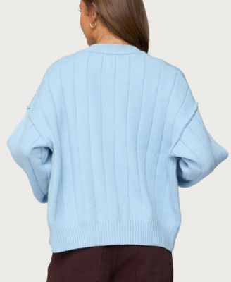 Women's Joanie Wide Ribbed Knit Cardigan