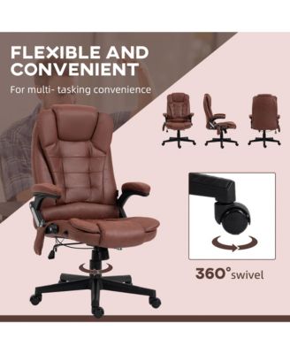 6 Point Vibrating Massage Office Chair with Lumbar Heat