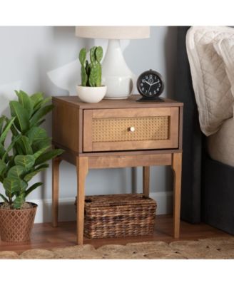 Ramiel 18.7" Rattan Mid-Century Nightstand