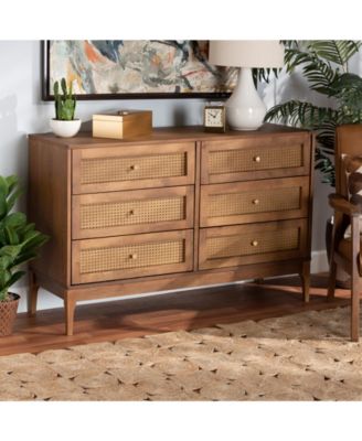 Ramiel 47.2 Rattan Mid-Century Dresser