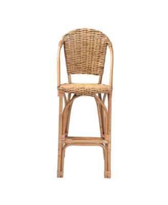 Neola 22" Rattan Bohemian Bar Stool
