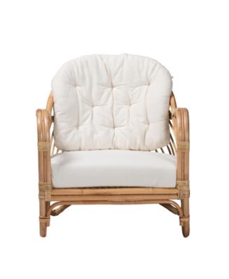 Aliane 30" Rattan Bohemian Armchair