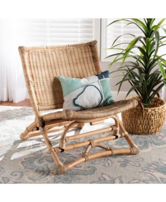 Herrara 27.6" Rattan Bohemian Foldable Lounge Chair