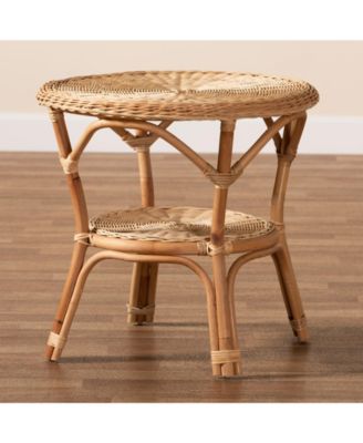 Abbey 22" Rattan Bohemian Coffee Table