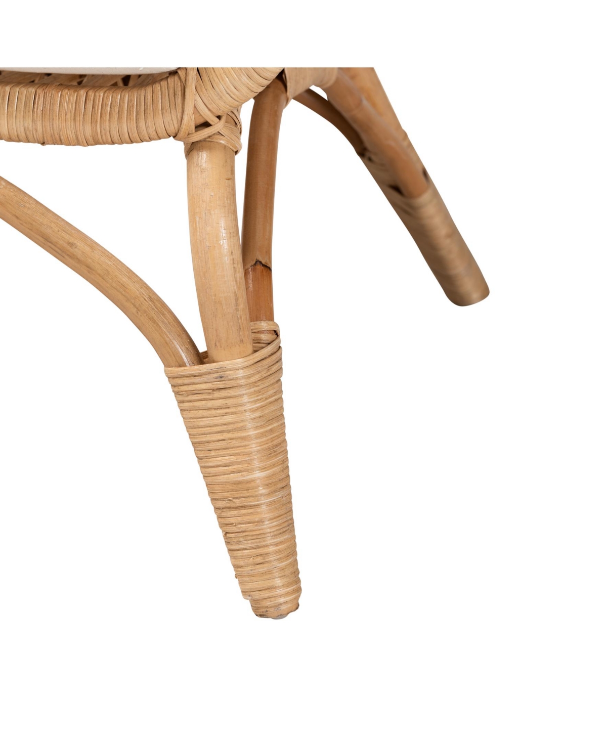 Furniture Feya 29.5" Rattan Bohemian Armchair