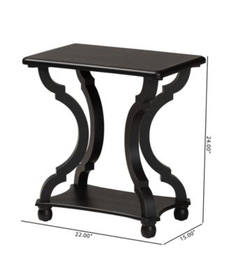 Boxton Studio Cianna 22" Wood Traditional End Table