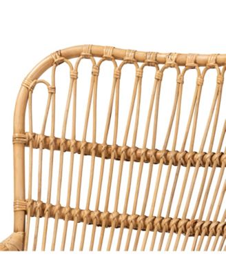 Earvin 31.9" Rattan Bohemian Armchair