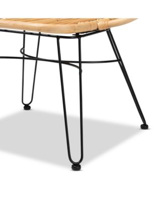 Garan 37.8" Rattan Bohemian Accent Chair