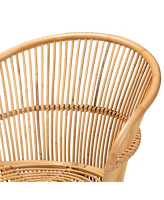 Narva 31.3" Rattan Bohemian Accent Chair