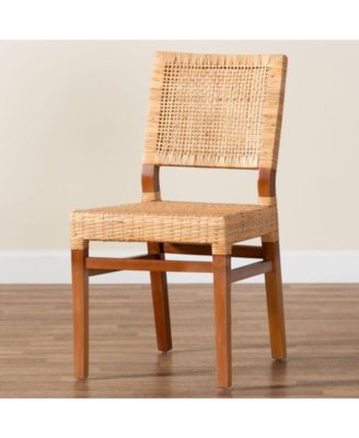 Lesia 22.4" Rattan Bohemian Dining Chair