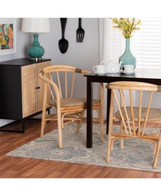 Kyoto 23.8" Rattan Bohemian Dining Chair