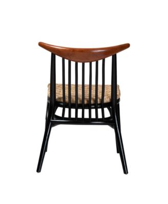 Parthenia 20.5" Rattan Mid-Century Dining Chair