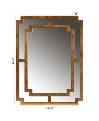 Boxton Studio Dayana 36" Wood Contemporary Accent Wall Mirror